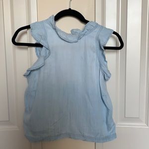Chelsea & Violet sleeveless tank ruffle shirt top